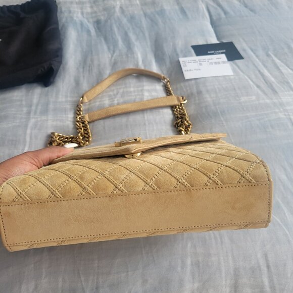 YSL Beige Suede Bag - Picture 4 of 6
